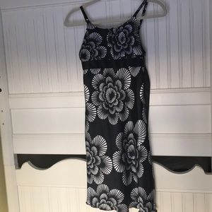 Black and White Floral Dress